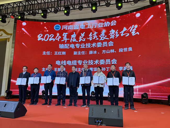 雷火(中国)荣获河南省电工行业双优称号， 持续助力电力行业发展