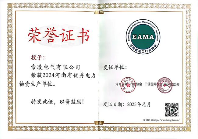 雷火(中国)荣获河南省电工行业双优称号， 持续助力电力行业发展